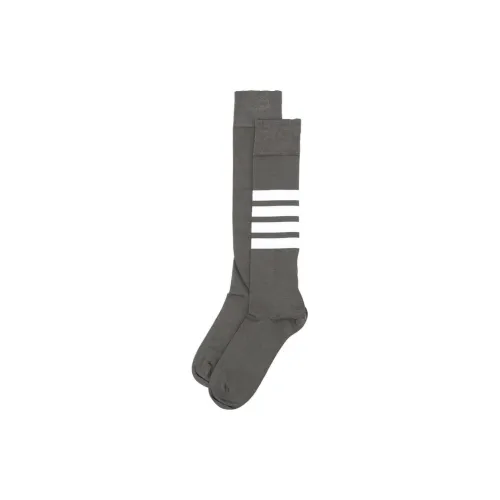 THOM BROWNE 1 шт Темно-серый Женские Носки MID до икры