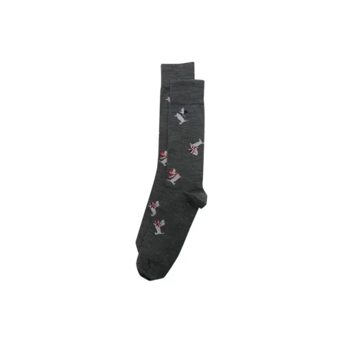 THOM BROWNE 1 шт Серый Женские Носки MID до икры