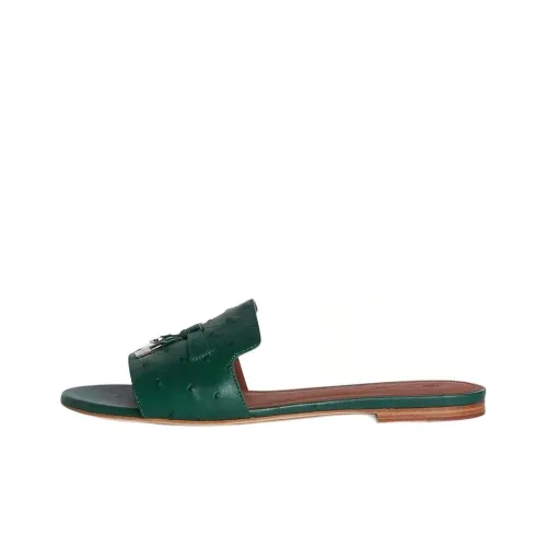 Loro Piana Слипоны Зеленые Женские