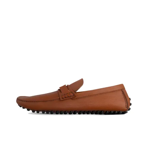 LOUIS VUITTON Hockenheim Лоферы с резиновым подошвой Мужской Коричневый