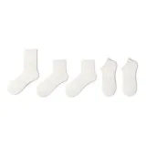 5 пар (Белый 16 см + 12 см + 4 см)