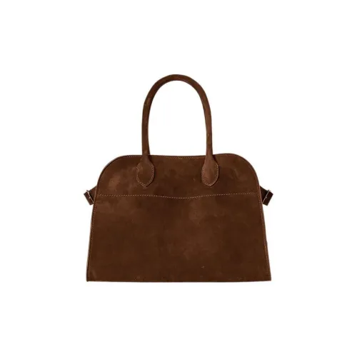 THE ROW Soft Margau Suede Bag Women's Desert