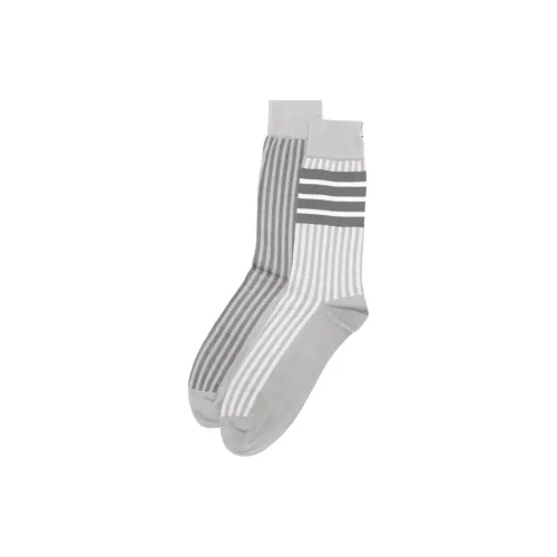 THOM BROWNE 1 шт Серые полосы Женские Носки до икры MID
