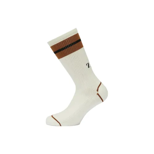 Ermenegildo Zegna Белые Мужские Носки до икры MID