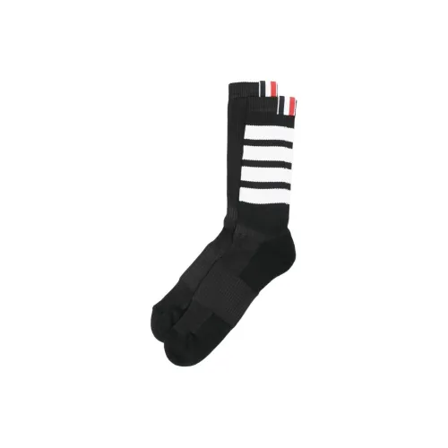 THOM BROWNE 1 шт Черные Женские Носки MID до икры