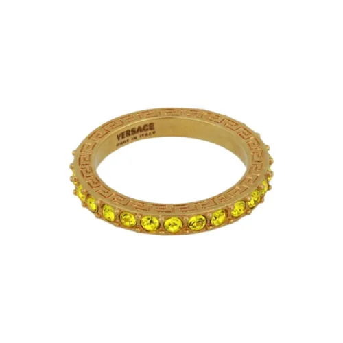 VERSACE Металл Crystal Rings Женские Золотой