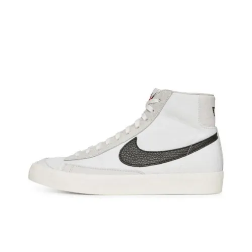 Slam Jam x Nike Blazer 'CLASS 1977' Non Slip Легкий MID Скейтборд Кроссовки Мужские Белый Черный
