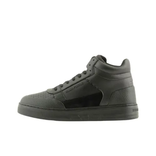 EMPORIO ARMANI Скейтборд Кроссовки Высокие Черные Мужские