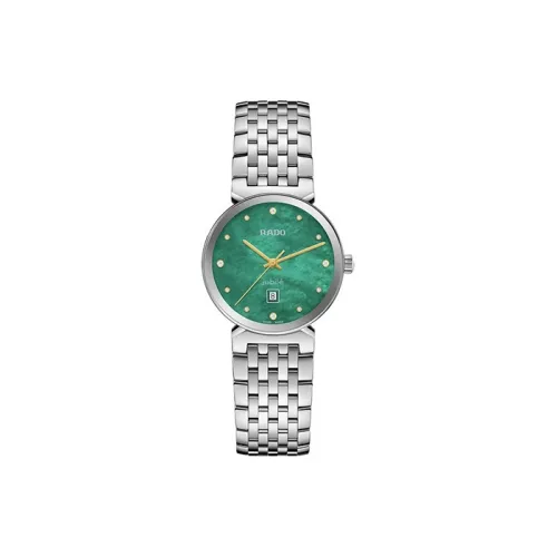 RADO Florence Collection Кварцевый механизм Женские часы Зеленый циферблат