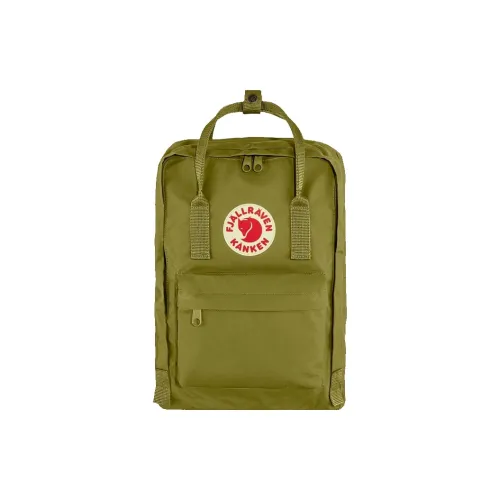 Fjallraven 13L Сумка для ноутбука Двойная плечо Студенческий рюкзак VinylonF ткань 23523 631 Листовой зеленый Унисекс