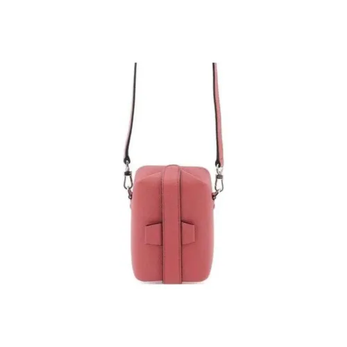 Valextra Tric Trac Телячья кожа Сумка через плечо Мини Женская Розовая