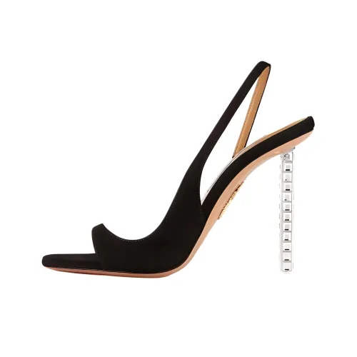 AQUAZZURA One Ремешок Сандалии 10,5 см Женские Черные