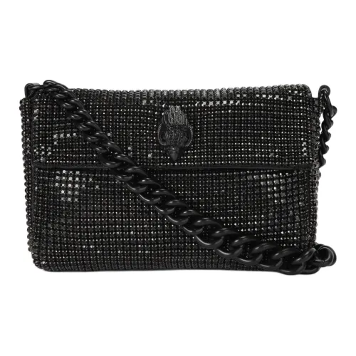 Kurt Geiger London Кристальная косметическая сумка через плечо маленькая женская черная