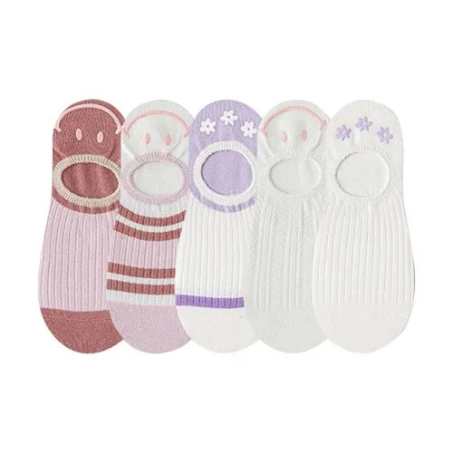 AUGUST No Show Носки Женские 5 пар смешанные цвета