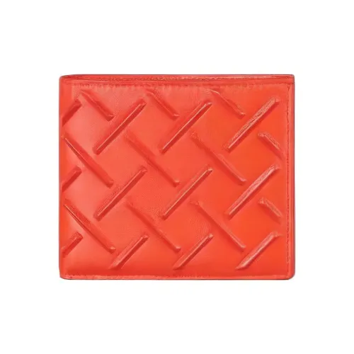 Bottega Veneta Кошелек из овечьей и телячьей кожи мужской оранжевый