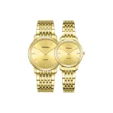 Золотой корпус с золотым циферблатом, парный