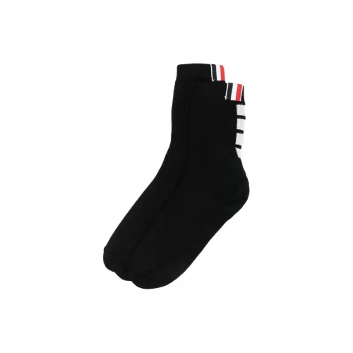 THOM BROWNE 1 шт Черные Женские Носки MID до икры