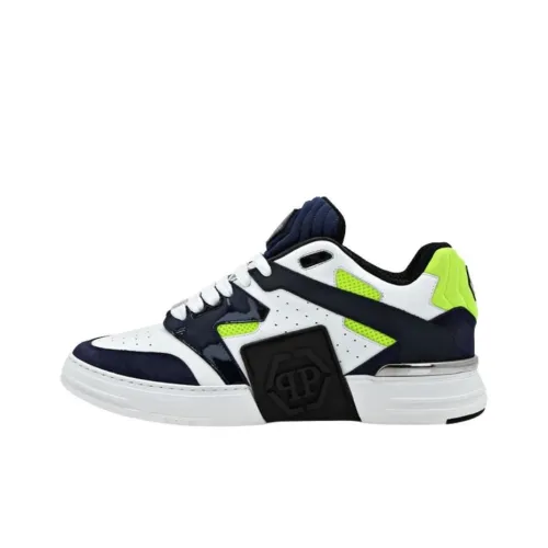 PHILIPP PLEIN Lo Топ Низкий Топ Скейтборд Кроссовки Мужские Синие Белые