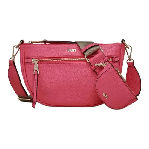 DKNY Имитация Кожа Сумка через плечо Стандартная Женская Розовая