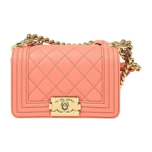 CHANEL 22SS С рельефом Тисненый Телячья кожа Сумка с клапаном Сумка через плечо Сумка через плечо Мини Женская Розовая