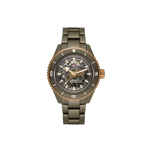 RADO Автоматический Механический Механизм Мужские Часы Captain Cook Collection 43 мм Коричневый