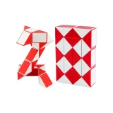 [24-Segment] Красно-белый Волшебный Рулон