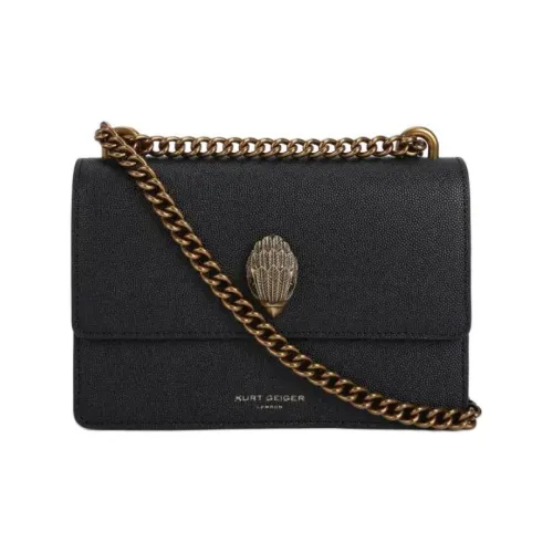 Kurt Geiger London Сумка через плечо из коровьей кожи маленькая женская черная