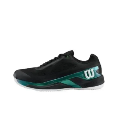 Wilson Rush Pro Теннисные Кроссовки Низкие Черные Зеленые Мужские