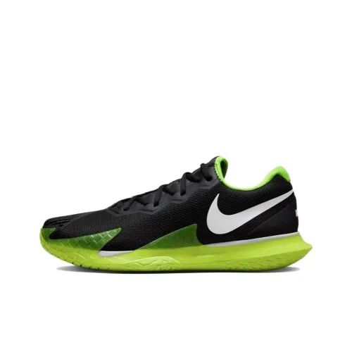 Nike Air Zoom Vapor Cage 4 RAFA Устойчивые к истиранию Низкие Кроссовки для тенниса Черные Зеленые