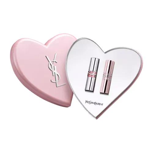 SAINT LAURENT Paris Limited Round Tube Pink Tube Звездная коробка Помады Легко смешивается Цвет лица 3,2г+3,1г