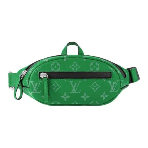 LOUIS VUITTON Bumbag Кожа Бананка Мужской Зеленый