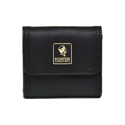 Портер ПУ (полиуретан) Монетница Унисекс Черный