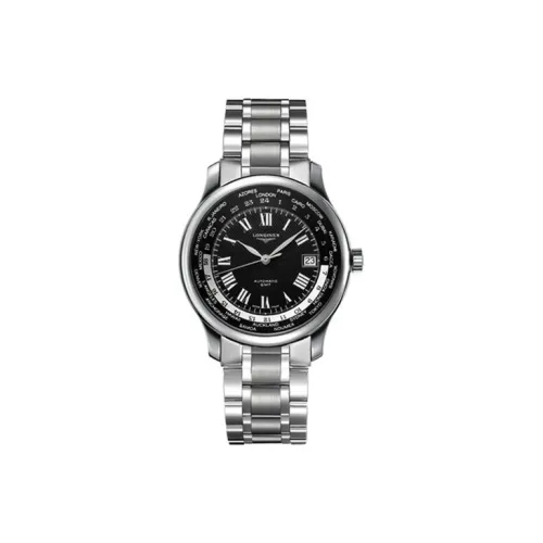 LONGINES Автоматический Механический Часы Мужские 38 мм Черный Циферблат Корпус из Нержавеющей Стали