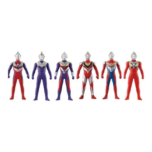 BANDAI Ультраман Тига Ultraman Hero CLASH Ultraman Trigger Ultraman Gaia Ultraman Dyna Play Food Целая коробка 6 шт