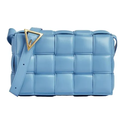 Bottega Veneta Padded Cassette Овечья шкура Pillow Bag Сумка через плечо Женская Blue