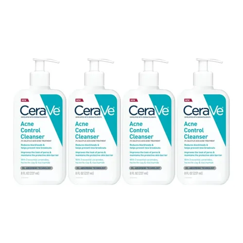 CeraVe ACNE Fighting Мягкое очищающее молоко ACNE Fighting очищающее 237 мл*4