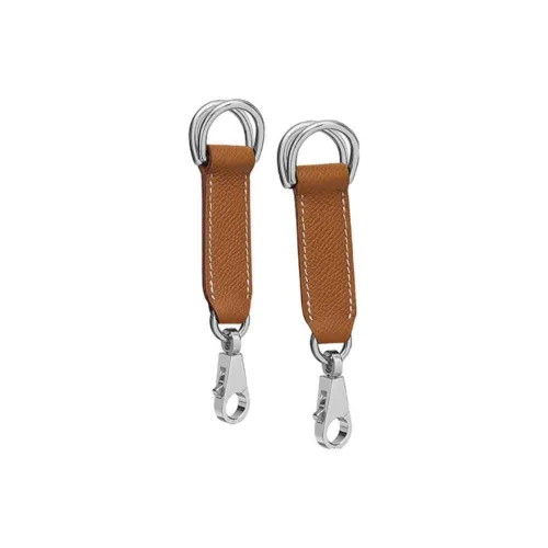 HERMES Attache Soie Epsom Телячья кожа Плечевой ремень Сумка Ремень Женские 37 Золотой