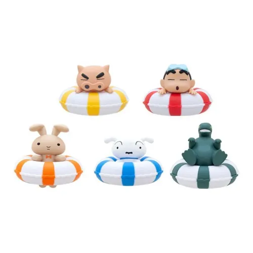 BANDAI Карандаш SHIN Chan Основные персонажи Карандаш SHIN Chan Pukapuka Надувной круг Коллекция 100% Счастливый Draw Целая коробка 5 шт