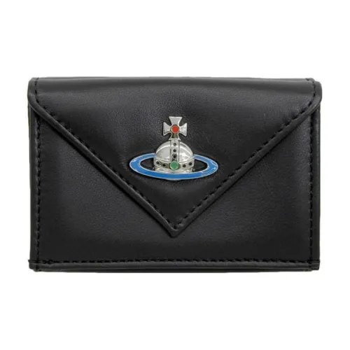 Vivienne Westwood кожа кошелек женский черный