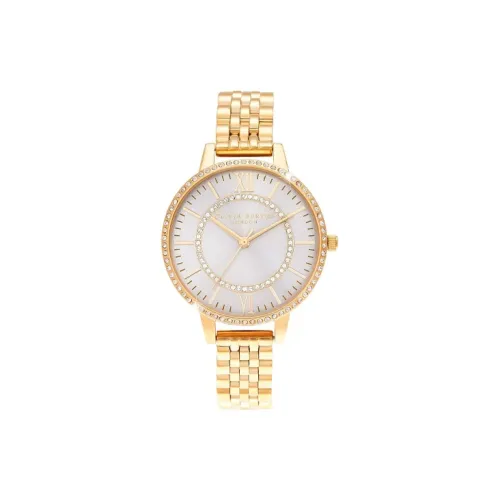 OLIVIA·BURTON Наручные часы Кварцевый механизм Ремешок из нержавеющей стали Жемчужная раковина Циферблат Цвет Женские часы