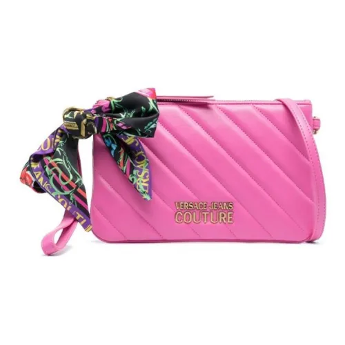 VERSACE JEANS COUTURE Клатч из искусственной кожи сумка через плечо женская ярко-розовая