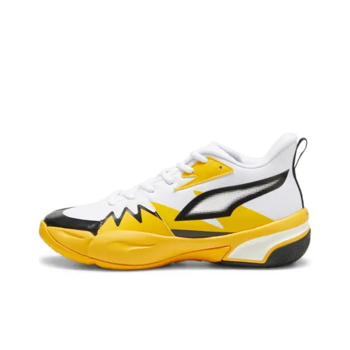 PUMA Genetics Баскетбольные кроссовки MID Топ Белый Неон Унисекс