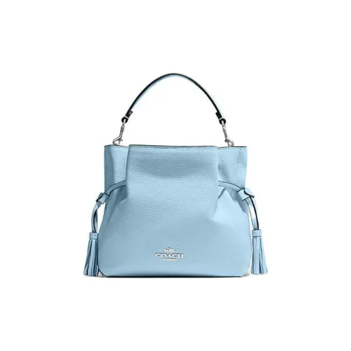 COACH Andy Текстурная кожа с коровьей кожей сумка через плечо сумка через плечо средний размер женский синий