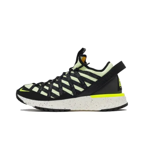 Nike ACG REACT TERRA GOBE Slip-on Устойчивый Низкий Топ Повседневные Беговые кроссовки Унисекс Оранжевый Зеленый