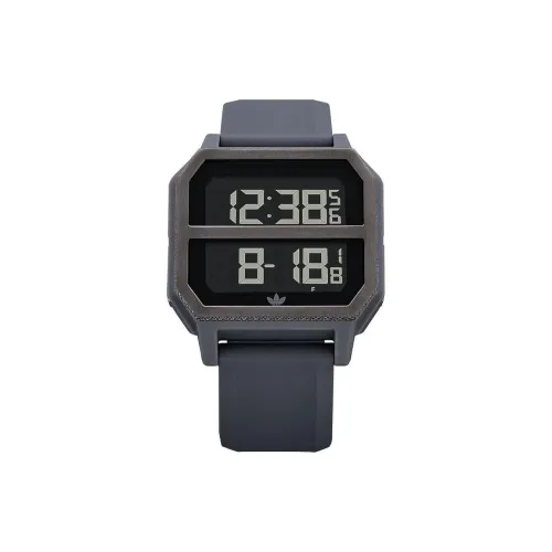 Adidas Кварцевые часы силиконовый ремешок 40 мм черный циферблат унисекс модель Z16605 00