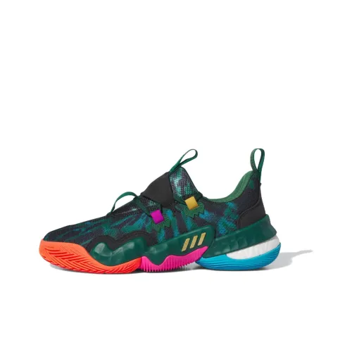 Adidas Trae Young 1,0 Баскетбольные кроссовки Low Топ Зеленый Унисекс