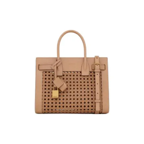 SAINT LAURENT SAC DE JOUR Растительное дубление Телячья кожа Сумка Стандартная Женская Коричневая