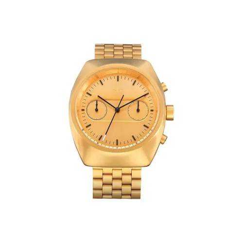 Adidas Кварцевые часы механизм ремешок из нержавеющей стали 40 мм золотой циферблат унисекс модель Z18 502 00