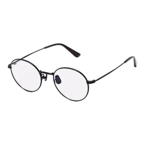 Fakeme β-титан Металл Овал Оправы для очков Унисекс Черный