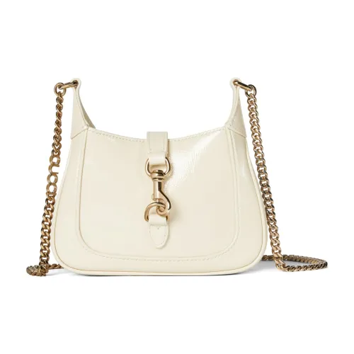 GUCCI Лакированная кожа Сумка через плечо Сумка на плечо Женская Айвори Белый